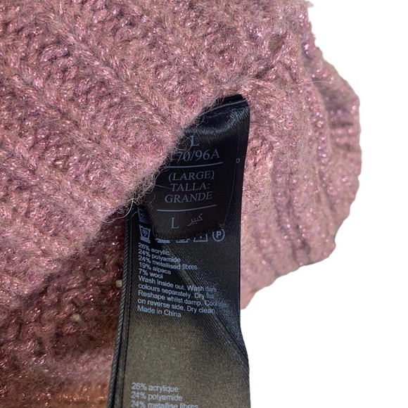 ALLSAINTS Gemini Jumper Italian Yarn Chunky Sweater SZ L Oversized - Picture 5 of 6